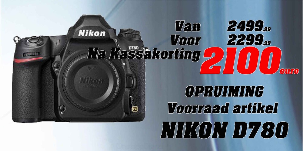 Nikon D780 Aanbieding Voorraad artikel